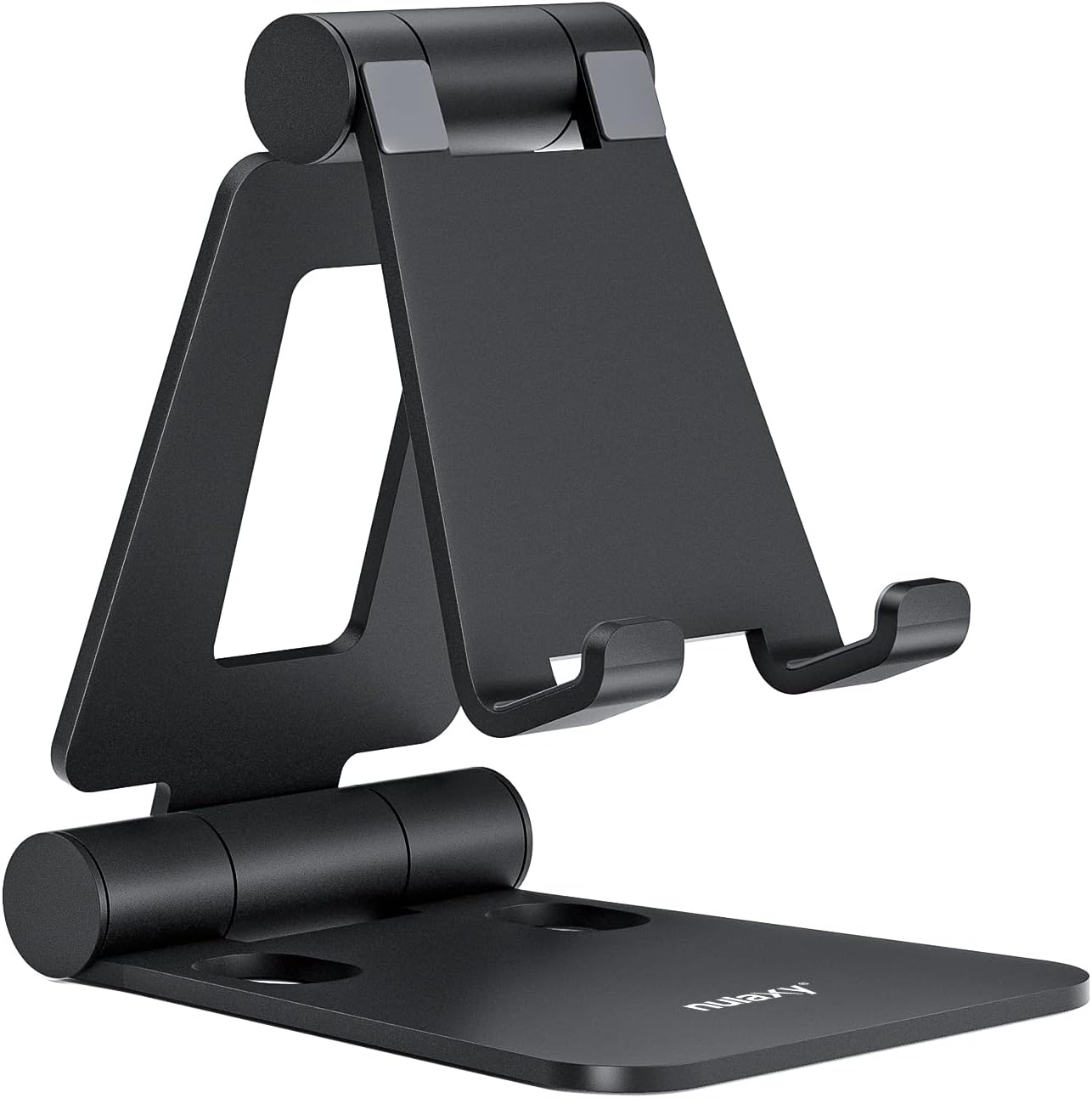 Nulaxy black foldable aluminum phone stand